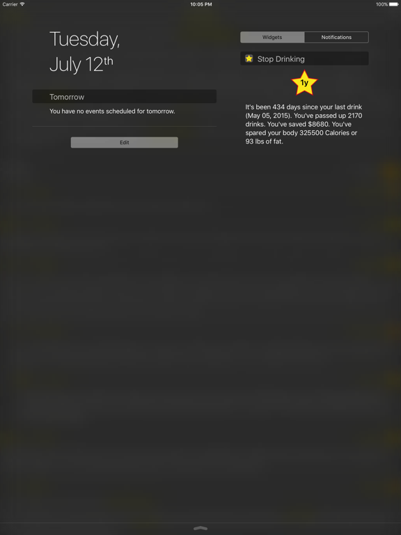 Stop Drinking Today iPad screenshot