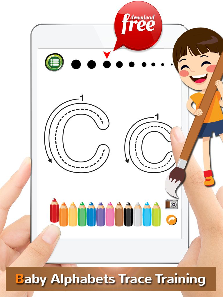 ABC Alphabets Tracer Coloring Book: Preschool Kids Easy Learn To Write ABCs Letters! screenshot 9