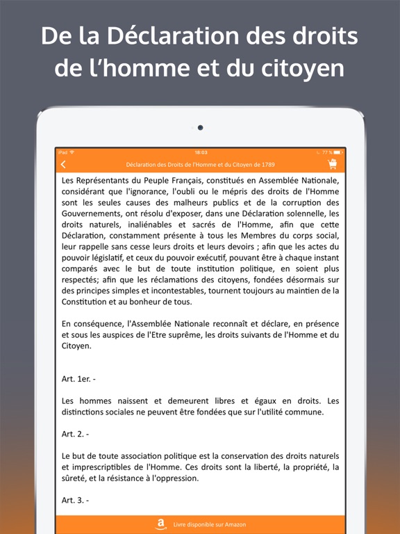 Screenshot #5 pour La Constitution de la République française