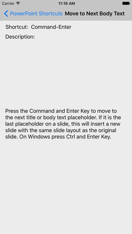 Shortcut: PowerPoint Edition