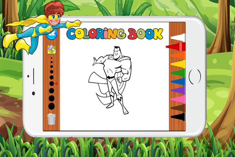 Superhero Coloring Books screenshot 3