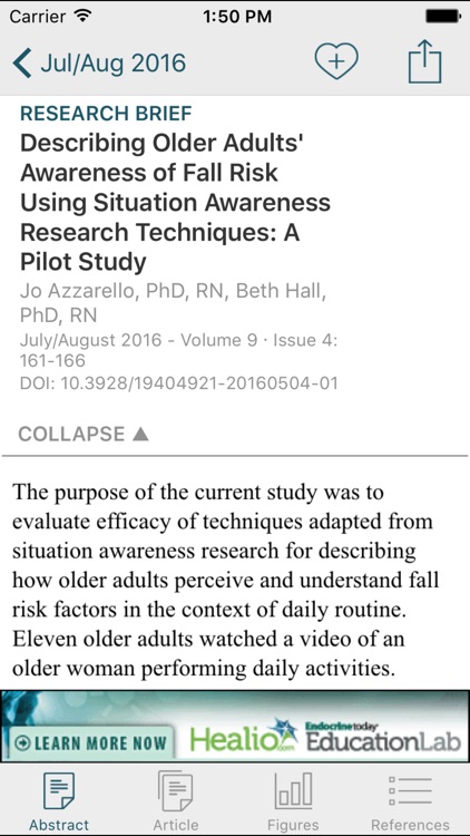 Research in Gerontological Nursing