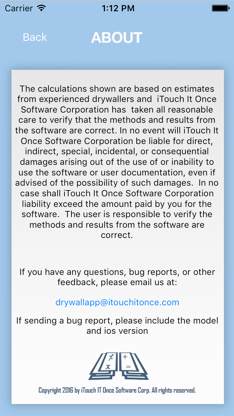Drywall Calculator Lite screenshot 2