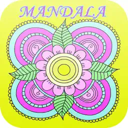 Mandalas and Florist Coloring Book For Adult : Best Colors Therapy Stress Relieving  Free app icon