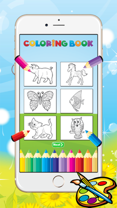 Animal Coloring Book - Drawing for kid free game, Paint and color games HD for good kid screenshot 5