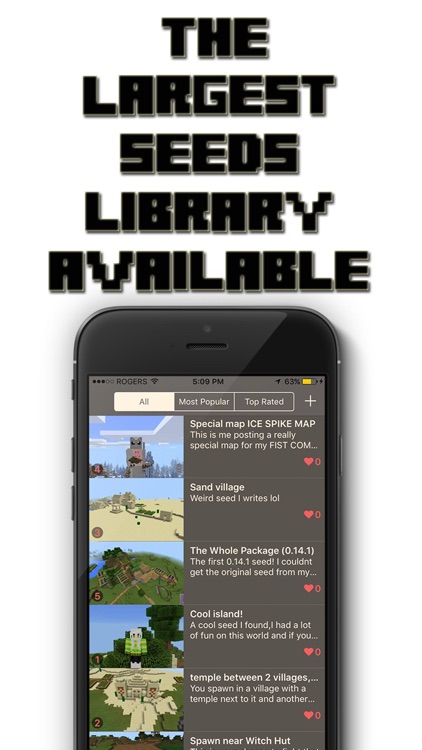 Ultimate Seeds PE For Minecraft: Multiplayer Maps
