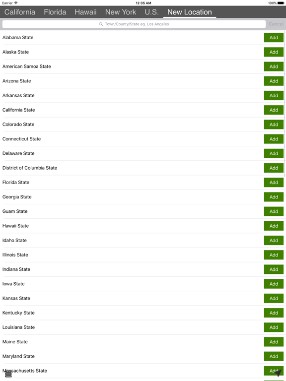 Weather Watches, Warnings and Advisories iPad screenshot 4 - Weather app