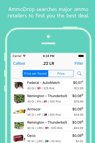 AmmoDrop - Find & Track Online Ammo Pricesのおすすめ画像1