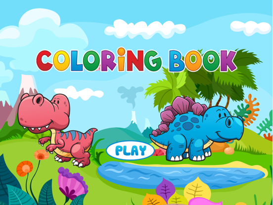 Dinosaurs Coloring Book - Painting Game for Kids