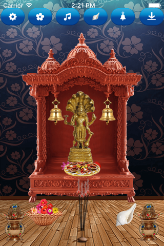 Lord Mahavishnu 3D Virtual Temple: Best app for God Vishnu devotees to avoid temple run screenshot 2