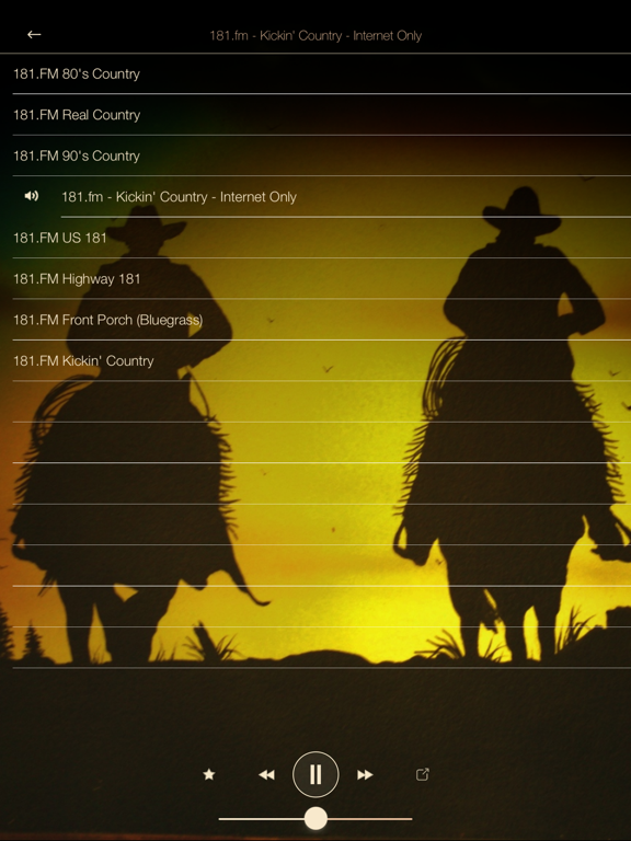 Country & Western MUSIC Online Radio iPad screenshot 4 - Music app