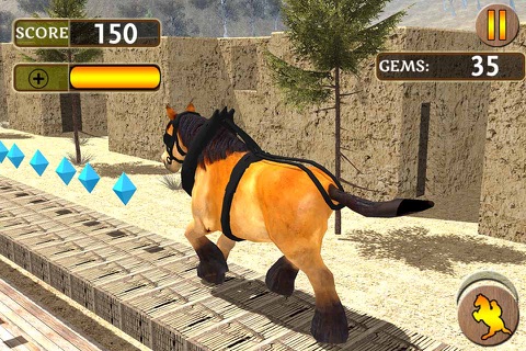 Horse rider simulator wild run screenshot 3