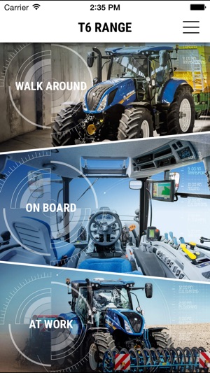 New Holland Agriculture T6 range App