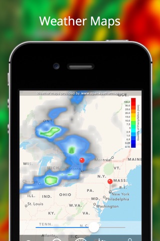 Скриншот из Weather Now - iPhone Forecast