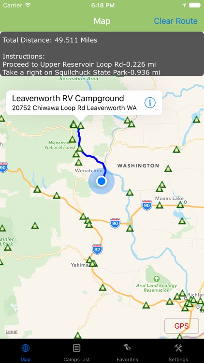 Washington – Camping & RV spots