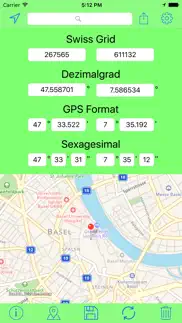 swiss grid koordinaten tool iphone bildschirmfoto 1