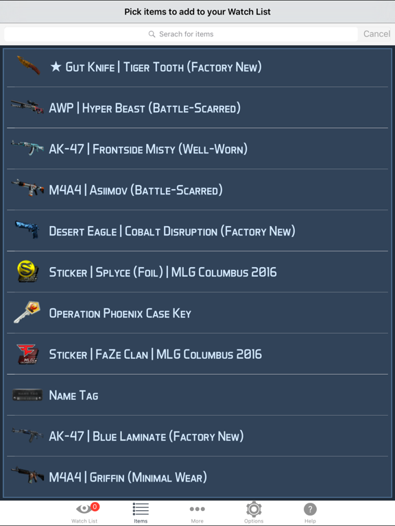 Market Monitor for Counter Strike Global Offensive on STEAM Community - Free Version iPad screenshot