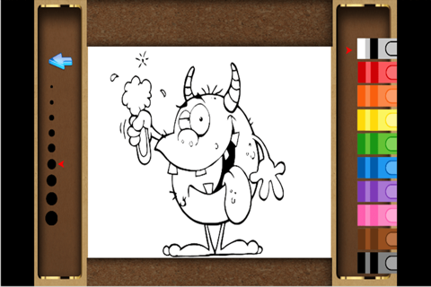 monster coloring book lite - My Apps Colorings Books For Kids Free screenshot 2