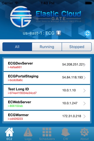 ECG - Elastic Cloud Gate Mobile screenshot 2