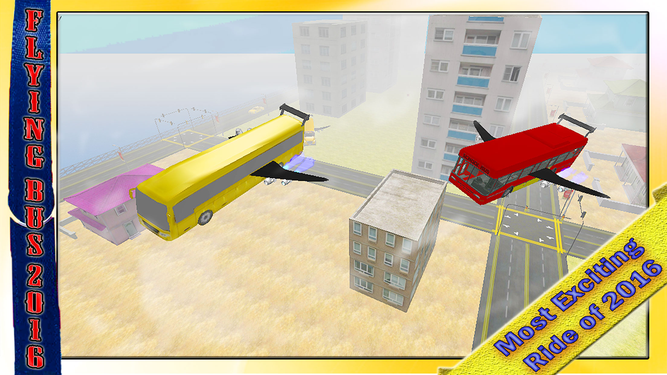 School Bus Jet 2016 – Flying Public Transport Flight with Extreme Skydiving Air Stunts