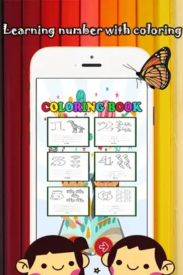 Game screenshot 123 Coloring Book for children age 1-10: Games free for Learn to write the Spanish numbers and words while coloring with each coloring pages hack