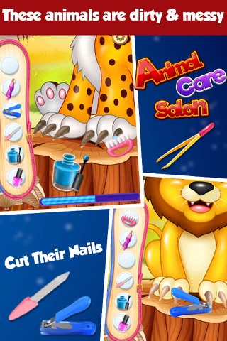 Animals Care Salon - Jungle Adventure Spa Salon Kids Games screenshot 3