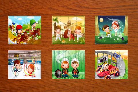 Sport and Dancing Jigsaw Puzzle Game for Kids and Toddler - Preschool Learning screenshot 2