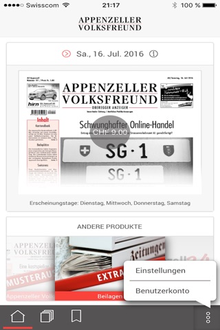 Appenzeller Volksfreund screenshot 2