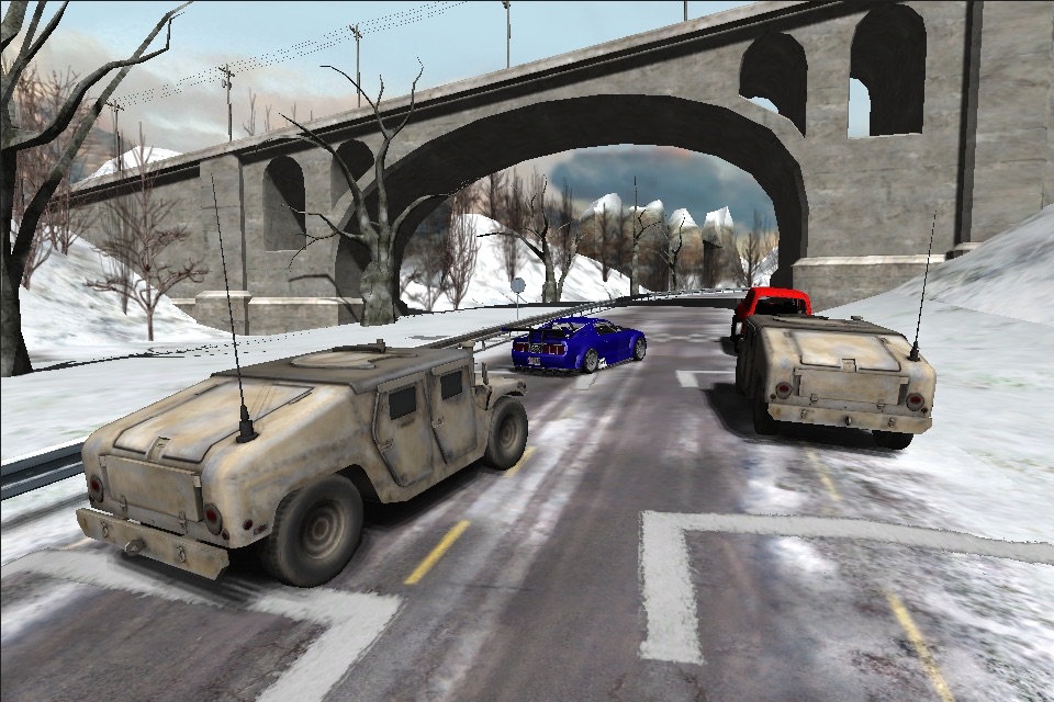 Snow Car Racing screenshot 4