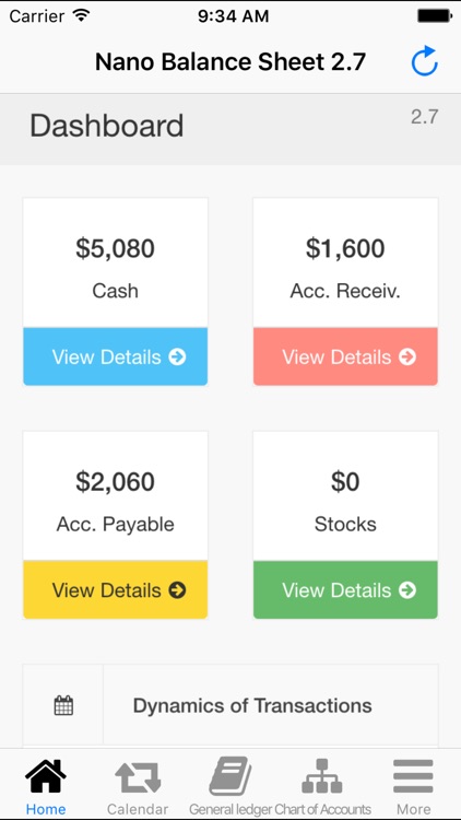 Nano Balance Sheet