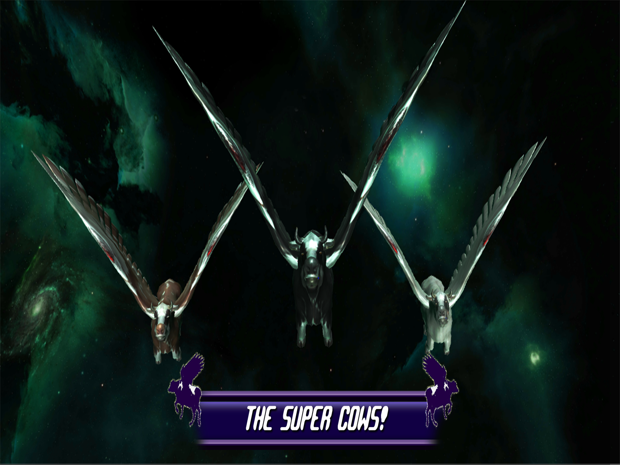 Flying Cow Rescue Galaxy Game : The Super Cow Flying Simulator Game of 2016 screenshot 9