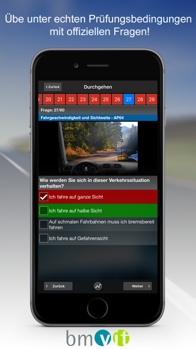 Screenshot #3 pour iFahrschulTheorie PRO Österreich - Lern-App für die theoretische Führerscheinprüfung in Österreich mit offiziellem BMVIT-Fragenkatalog (Führerschein Fahrschule 2016)