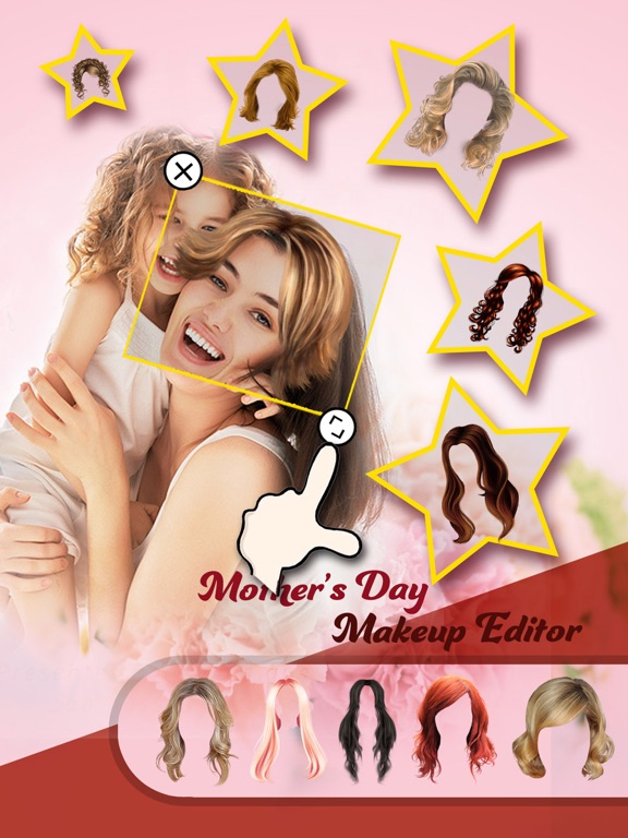 Screenshot #5 pour Mother Makeup Booth - Aa Photo Frame & Sticker Edit.or to Change Hair, Eye, Lip Color