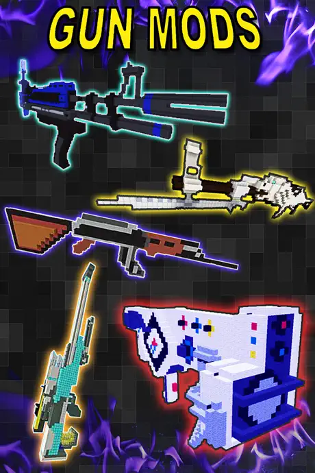 Gun Mods FREE - Best Pocket Wiki & Game Tools for Minecraft PC E