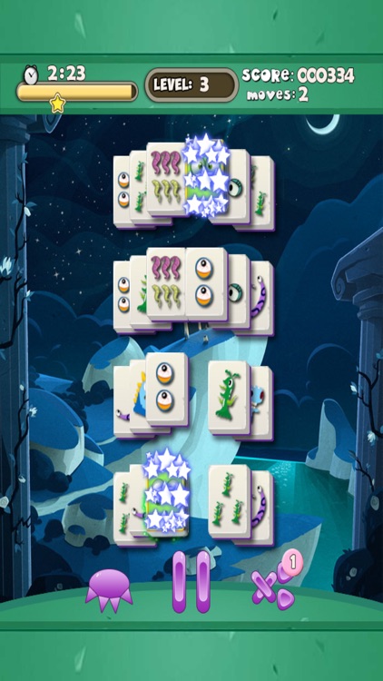 Weird Tiny Monster Mahjong Free - Addicting Chinese tile-matching board game screenshot-3
