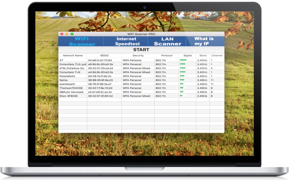 #2. WiFi Scanner PRO (macOS) Podle: Rain Ruus