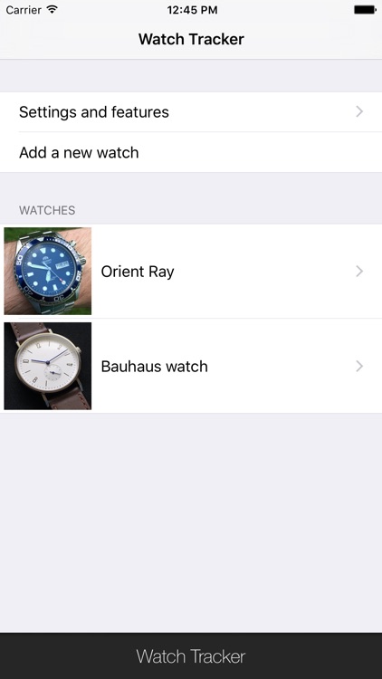 Watch Tracker
