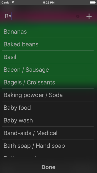 Screenshot #3 pour Shop List - a powerful shopping list