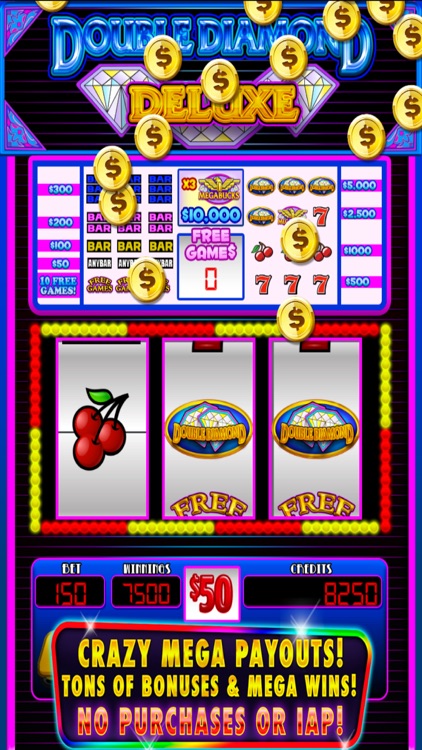 Double Diamond Deluxe Slots - Megabucks Vegas Slot Machine & Free Spins FREE