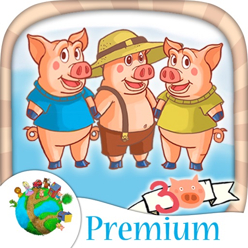 Classic tale of Three little pigs for kids – educative and interactive book with games - Premium iOS App