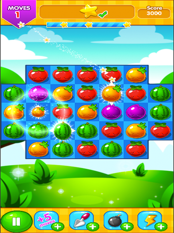 Fresh Fruit Match Puzzle iPad screenshot