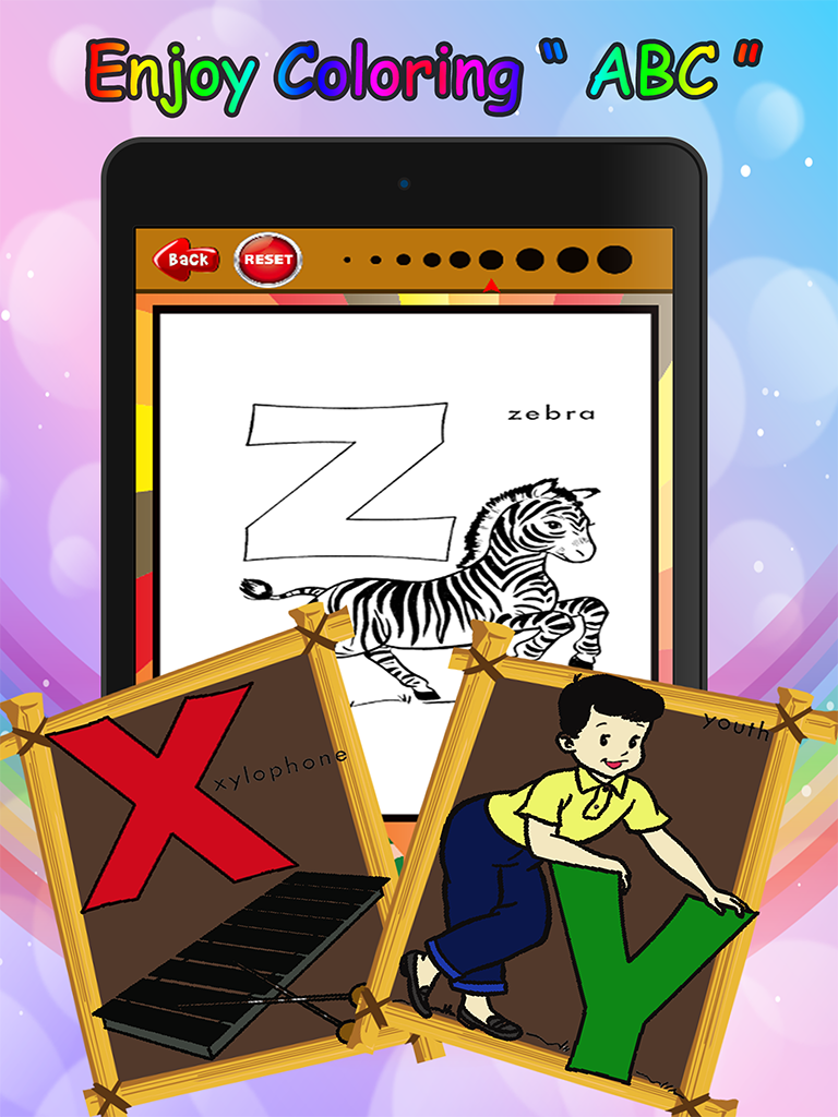ABC Letter Coloring Book: preschool learning game screenshot 8