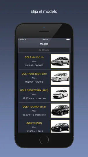 Captura de pantalla de TechApp Para Volkswagen en iPhone 1