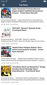 Anime News & Music, Videos & Shows Free Edition screenshot