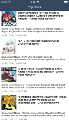 Anime News & Music, Videos & Shows Free Edition screenshot 1