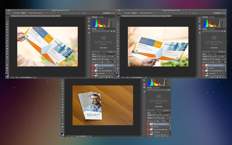 Mockup for Photoshop - Package One for Flyers and Brochures thumbnail 2