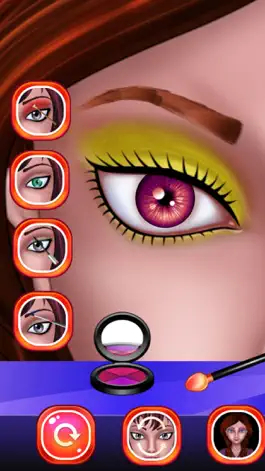 Game screenshot Eye Makeup Beauty Salon for Girls : makeover game for girl and kids ! FREE apk