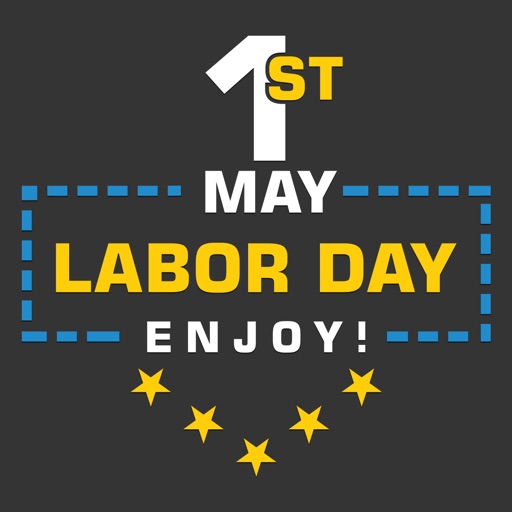 1st May Cam Labor & Workers Day Photo Editor – Add MayDay greetings text and sticker over picture icon