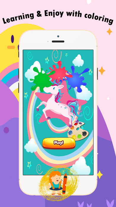 My Pony Coloring Book for children age 1-10: Games free for Learn to use finger while coloring with each coloring pages app screenshot