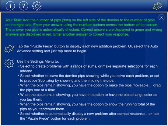 Domino Addition iPad screenshot